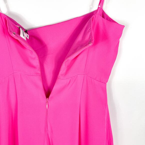 Superdown Addison Maxi Dress‎ Hot Pink Sz XS Double Side Slits Sleeveless - Picture 9 of 9